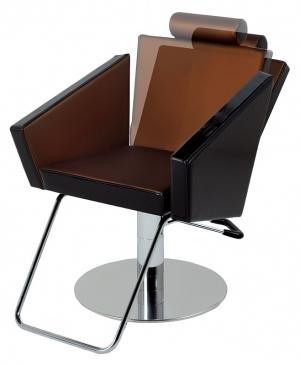 Кресло парикмахерское SNAP с металлической поднойжкой  BM